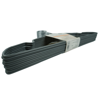 10 Pack Non-Slip PVC Coated Space Saving Clothes Hangers 18cm*41cm