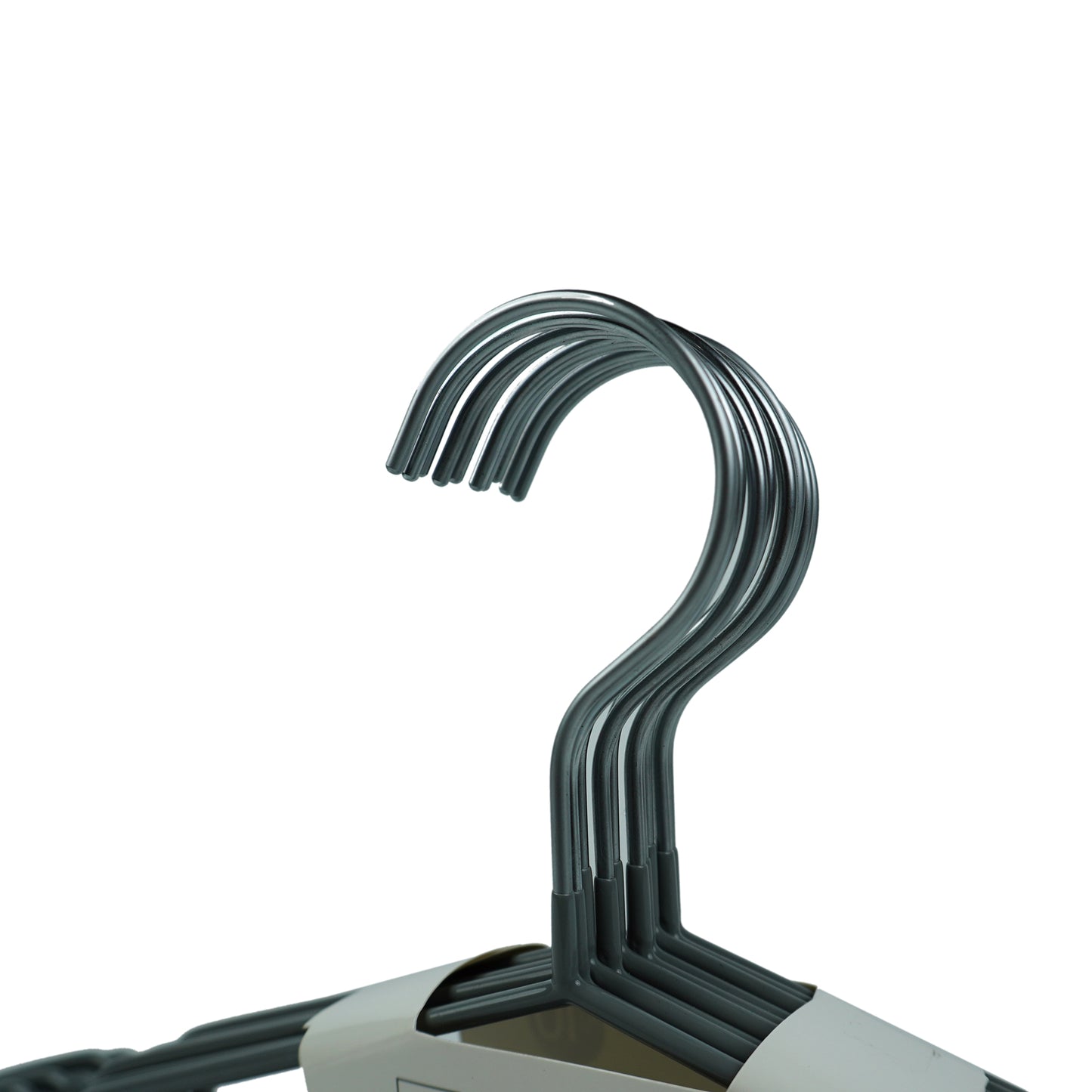 10 Pack Non-Slip PVC Coated Space Saving Clothes Hangers 18cm*41cm