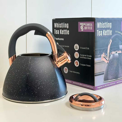 Whistling Stovetop Stainless Steel Tea Kettle, 3 Quart