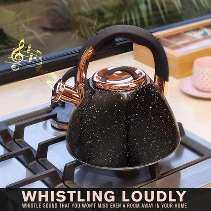 Whistling Stovetop Stainless Steel Tea Kettle, 3 Quart