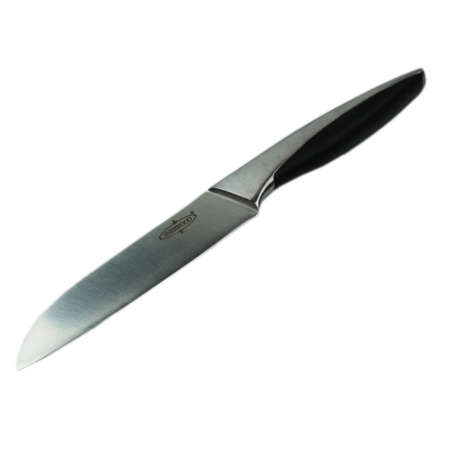 6-Piece Stainless Steel Knife Set with  Bamboo Holder