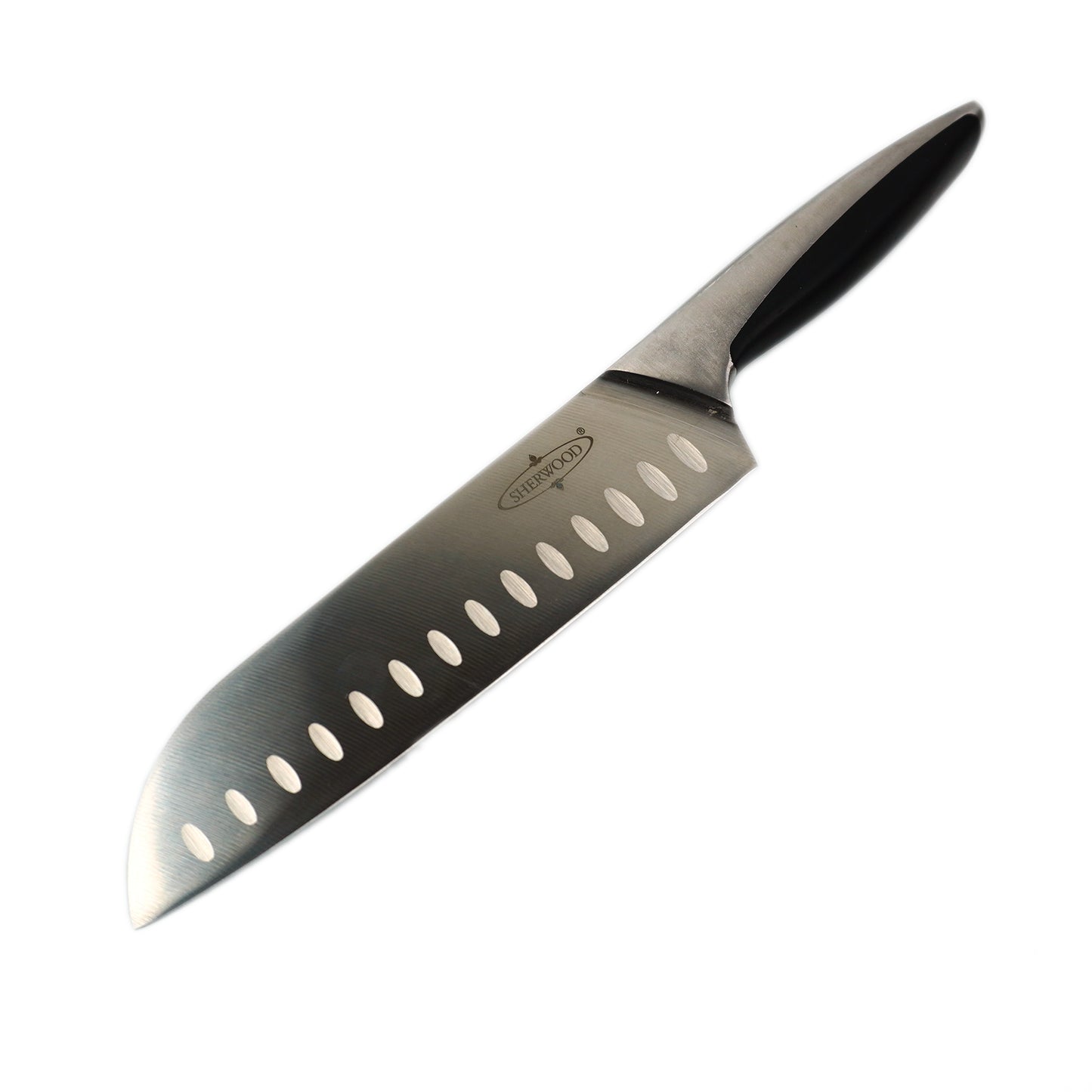 6-Piece Stainless Steel Knife Set with  Bamboo Holder