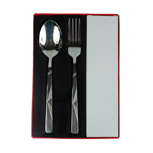 12-Piece Mirror Polish & Diamond Cut Silverware Set