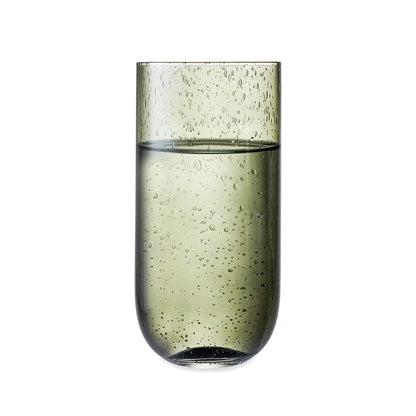 16.5oz/495ml Bubble Highball Glasses,4 Pack,Green