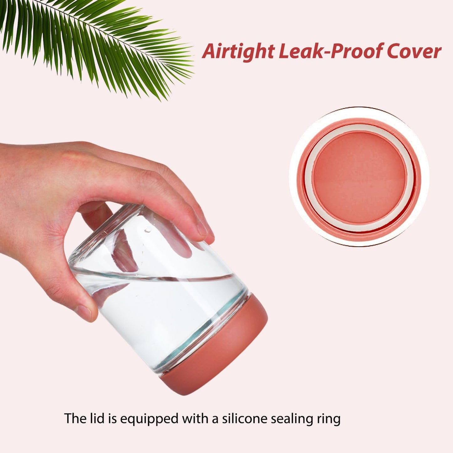 16 oz Glass Jars with Airtight Lids, 6 Pack