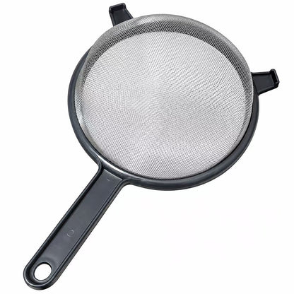 Set of 2, 18cm/7 inch Stainless Steel Food Strainer with Plastic Frame
