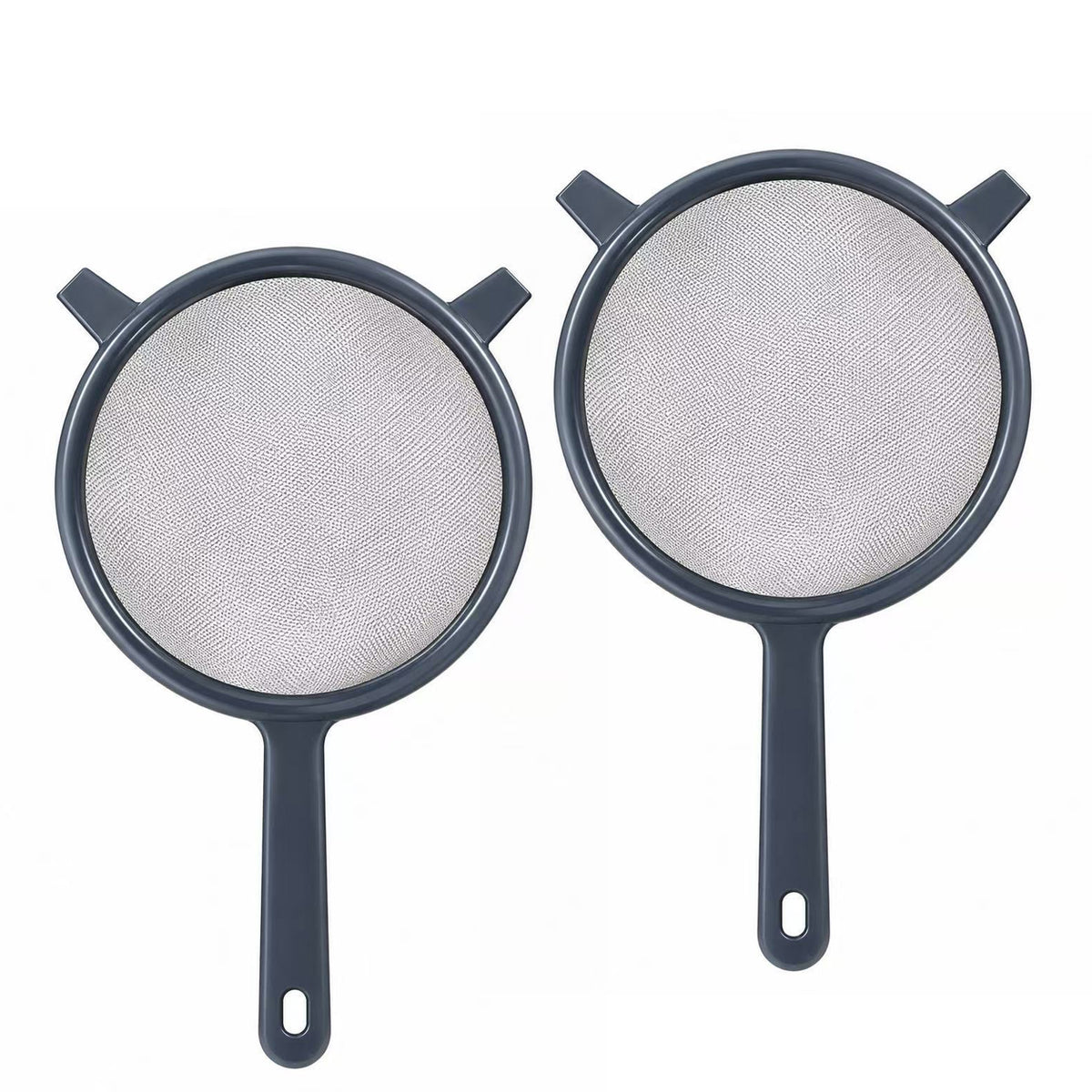 Set of 2, 18cm/7 inch Stainless Steel Food Strainer with Plastic Frame