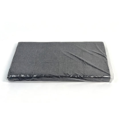 Foldable Storage Ottoman 30 inches,Dark Gray