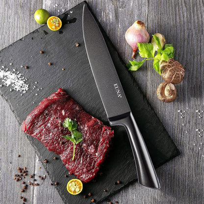 5 PCS All Metal Chef Kitchen Knife Set with Sheaths and Gift Box