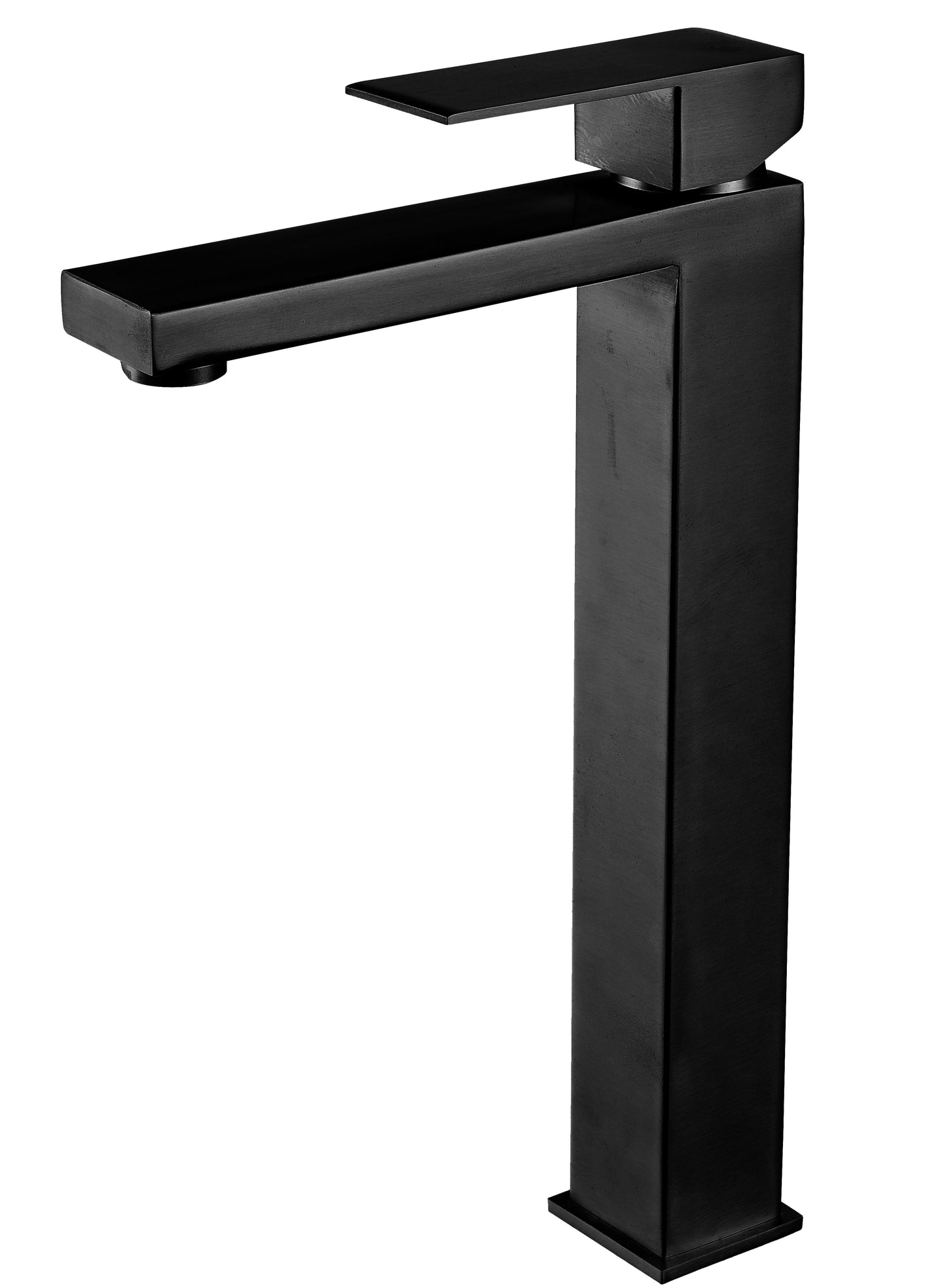 Single Handle Long Neck Basin Faucet Matte Black - Weshop876