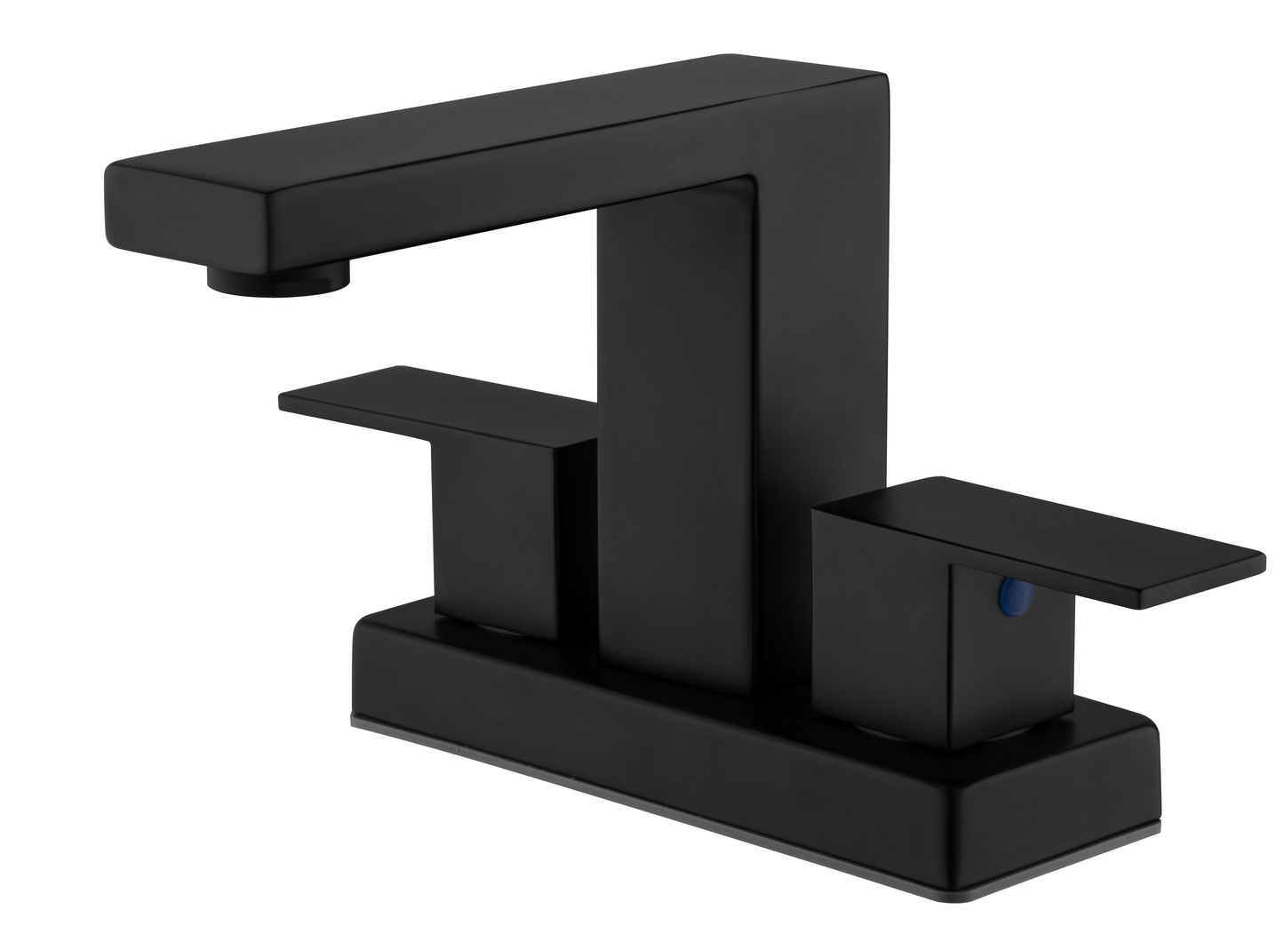 Two Handles Basin Faucet Matte Black - Weshop876