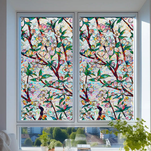 Window Privacy Film Decorative Window Sticker 17.5 x 78.7 inches 2 Units