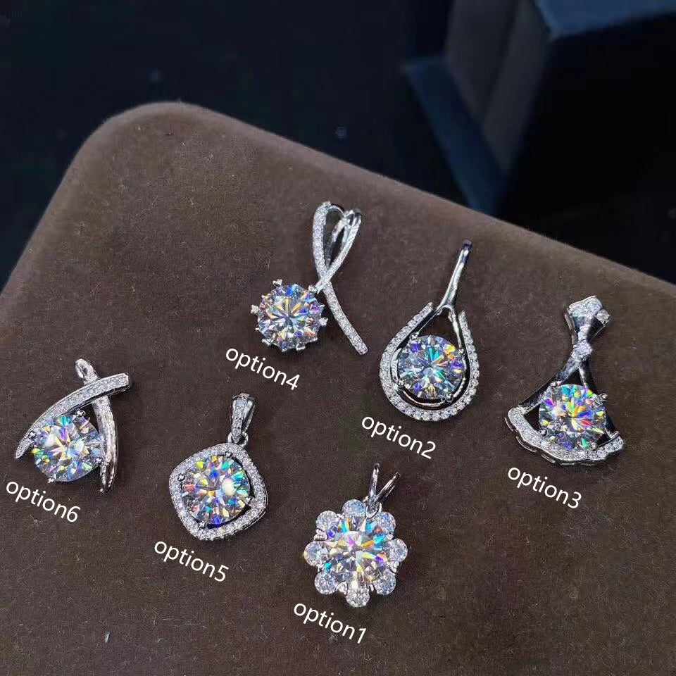 Stainless Steel  Silver Diamond Necklace for Women