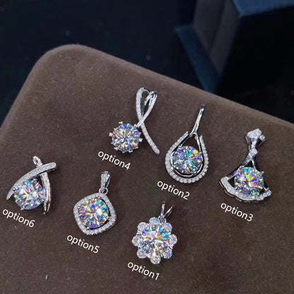 Stainless Steel  Silver Diamond Necklace for Women