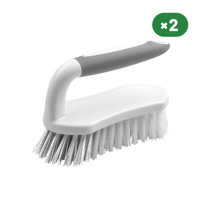 Scrub Brushes for Cleaning 2 Units, Gray
