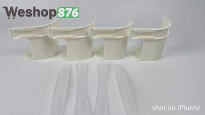 Lock Sheet Holders 8 Units, White
