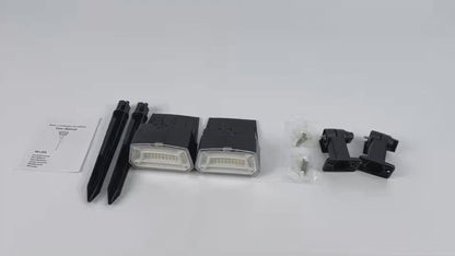 Solar Outdoor Waterproof Spotlights Wall 2 Pack, Wall Mounted Option
