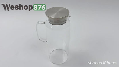 2 Liter Glass Pitcher with Lid