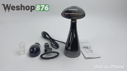 Handheld Steamer for Clothes with 168ml/288ml Adjustable Tanks, Black