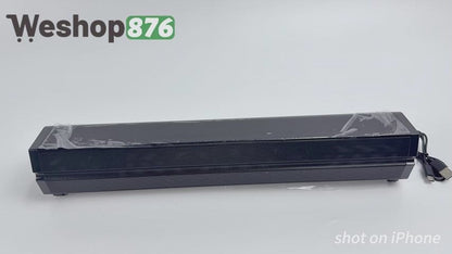 Wireless Mini Sound bar for TV with Subwoofer RGB Light 1200 mAh Portable Music Speaker