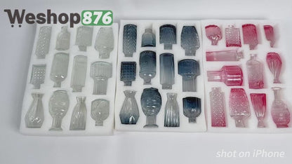 12Pcs Glass Bud Vases Set