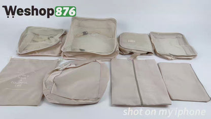 8-Piece Packing Cubes for Travel (2 Color Options)