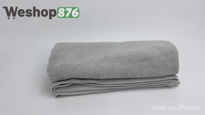 Cotton Large Bath Towel 150×80cm 31x59inches 630g Light Gray