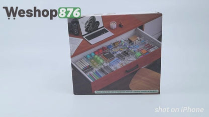 25-Piece Drawer Organizers Set with 4-Size (3 Color Options)