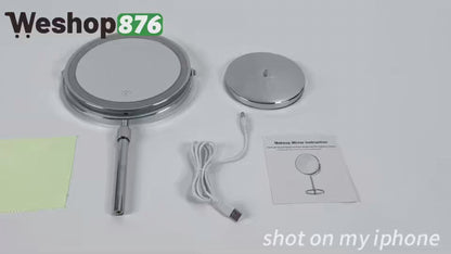 Lighted Makeup Mirror 1x/10x Magnifying with 3 Color