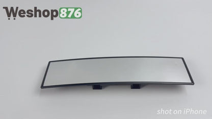 Universal Panoramic Convex Interior Clip-on Wide Angle Mirror 30x7.5cm