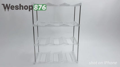 4 Tier Stackable Water Bottle Organizer Holder