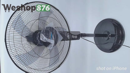 3 Speeds Control Stand Fan 18 Inch, Black