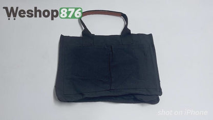 Canvas Tote Bag Crossbody Bags, Black