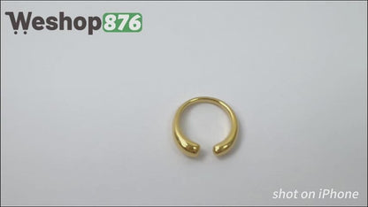 18K Gold-Plated Gold Chunky Gold Ring