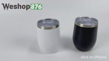 Insulated Beer Mug with Lid 12oz (2 Color Options)