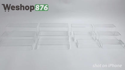 Acrylic Display Risers 2 Sets 6 Units (2 Size Options)