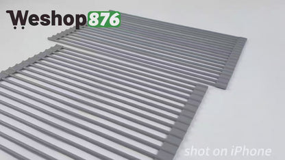 Silicone Wrapped Dish Drying Rack 43x33cm / 52x33cm, Gray