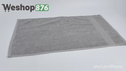 Cotton Hand Towel Light Gray, 5pcs Pack