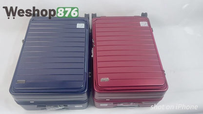 20 24 28 inches, Lightweight Luggage,Front Open Hardshell Travel Suitcase