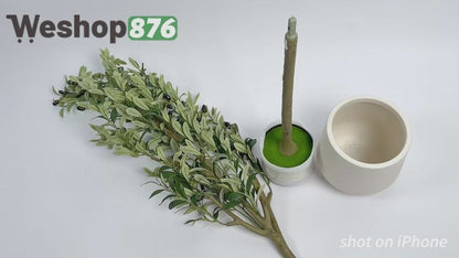 Olive Trees Artificial Indoor with Lifelike Leaves & Natural Wood Trunk