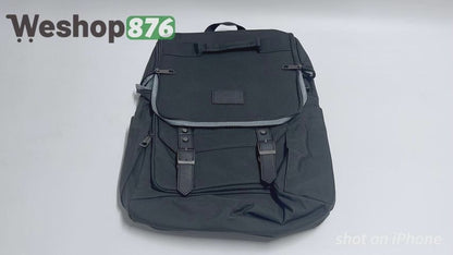 Vintage Backpack Travel Laptop Backpack with usb Charging Port 18 Inch, Black