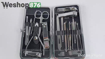 19-Piece Stainless Steel Nail Clippers Set
