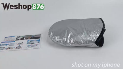 Large Car Windshield Sunshade 160x80cm 2 Units, Black