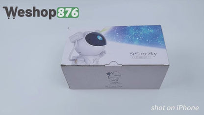 Star Projector Galaxy Night Light, White
