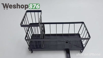 Sponge Holder for Kitchen Sink, Black