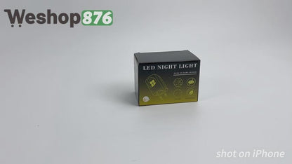 Mini LED Night Light Plug in 6 Units, White