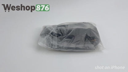 Clear Belt Bag with Adjustable Strap, Black