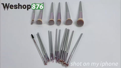 18-Piece Makeup Brush Set with Case