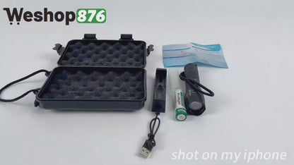 Battery Powered LED Flashlight, Black