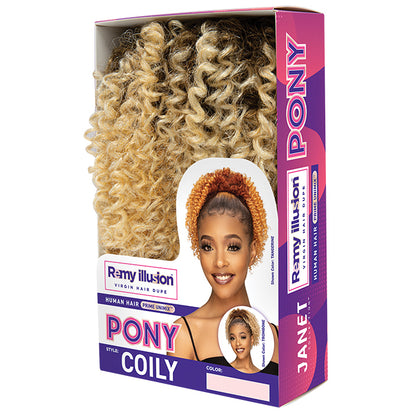 3 Pack, Jan- REMY ILLUSION PONY COILY Tangerine